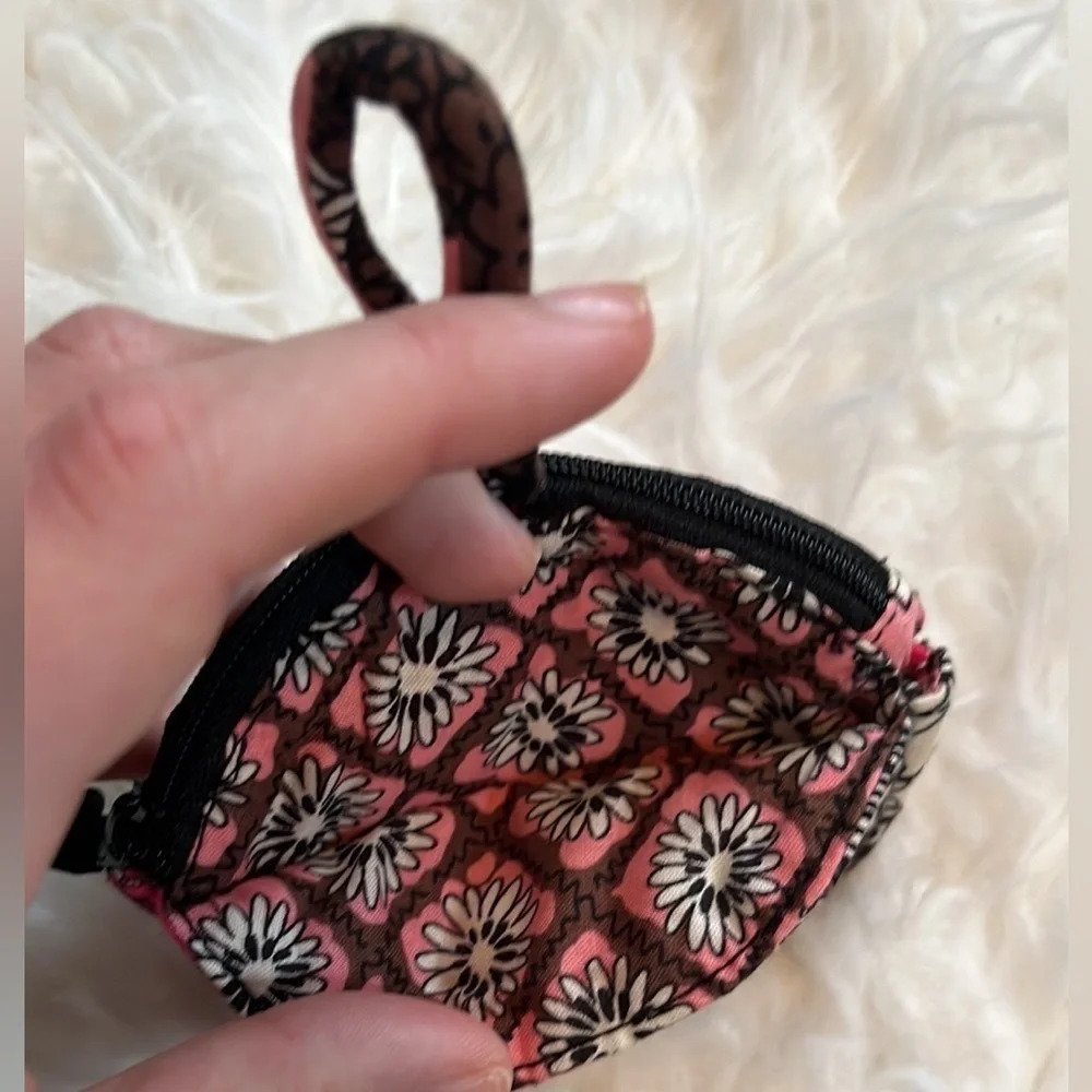 Vera Bradley Mocha Rouge Pattern Change Purse - Picture 3 of 8